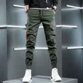 thumbnail image 4 of Pantalones para hombre, nuevos pantalones cargo casuales de primavera y verano para hombre, moda de lujo, estilo coreano, Y2k, vintage, emo, corte regular, 4 of 5
