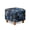 Branch Leaf Print Blue Black, variant on SCRAWLGOD Fur Leopard Print Ottoman Slipcover Stretch Square Footstool Slipcover Universal Folding Storage Ottoman Covers for Living Room with Elastic Bottom