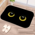 thumbnail image 2 of GZHJMY Bathroom Rugs Mats Non-Slip, Soft Microfiber Absorbent Bath Mats for Shower Bathtubs, Yellow Eyes Indoor Entrance Door Mats Bedroom Laundry 31”x20” Carpet Runner, 2 of 7