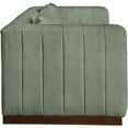 thumbnail image 6 of Meridian Furniture Mallina Green Vegan Leather Sofa, 6 of 8