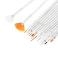 thumbnail image 4 of Unique Bargains 1 Set Universal Nail Painting Brushes for Home DIY White, 4 of 6