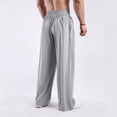 thumbnail image 4 of Loose Fit Wide Leg Pants for Men/Women Drawstring Waist Comfortable Casual Relaxed Trousers Soft Fabric Breathable Design, 4 of 5