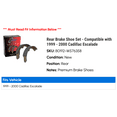 thumbnail image 2 of Rear Brake Shoe Set - Compatible with 1999 - 2000 Cadillac Escalade, 2 of 2