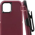 thumbnail image 1 of Compatible pour iPhone 12 Mini(5.4 Pouces),[Sans Protecteur d'Écran][Robuste][Protection contre les Chutes] Étui Résistante pour iPhone 12 Mini 5.4 Pouces Plusieurs Couches avec Étui/clip Bordeaux, 1 of 6