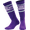 Purple Stripe, variant on T8 Shinguard Sock L/Xl-Barbie Patin White Stripe