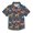 Christmas Folk Reindeer, variant on Small Short Sleeve Button Down Shirts Cartoon Duck Casual Shirt 3-10 Years