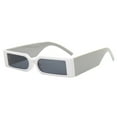 thumbnail image 1 of Gafas de sol retro pequeñas rectangulares para hombre y mujer Gafas para conducir Negro 140, 1 of 2