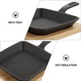 thumbnail image 2 of GOOHOCHY 1 Set Non Stick Frying Pans Wood Easy to Clean for Household Users Black, 2 of 7