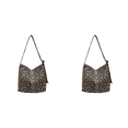 thumbnail image 1 of Bolso Hombro para Mujer Bandolera Con Leopardo Retro El (Caqui), 1 of 8