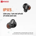 thumbnail image 5 of MINISO MS105 Wireless Bluetooth Earbuds, Mini In-Ear Headphones, Waterproof, Short Handle Design, for Work, Sports and Sleep, Black, 5 of 10