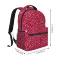 thumbnail image 2 of Disketp Red Glitter Mochila Estampada para Hombre y Mujer – Mochila Ligera Clásica con Múltiples Bolsillos para Universidad, Trabajo y Viajes-One Size, 2 of 5