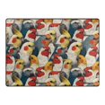 thumbnail image 4 of Ryvnso Doodle Parrot-9 Area Rug Floor Mats Non-Slip Home Carpet 63 x 48 inch, 4 of 7