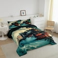 thumbnail image 3 of Steam Engine Toddler Bedding Set Vintage Car Track Comforter Set Transportation Vehicles Down Comforter Snow Locomotive Bed Set Teens Bedroom Decor, 3 of 7