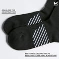 thumbnail image 4 of MISSION Performance Crew Socks Ventilated Heat Release, Unixex, 2 Pair, Black, 4 of 6