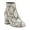 Black/White Snake, variant on Womens Floriann Faux Leather Snake Print Booties