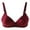 Wine, variant on Viikei Bras for Women Sports Bras Wirefree Fashion Plus Size Simple Pattern Underwear
