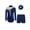 A Navy Blue, variant on iiniim Little Girls Dance Unitards Biketards with Scrunchie 3Pcs Gymnastic Tracksuit Ballet Leotard A Navy Blue 8
