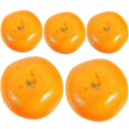 thumbnail image 1 of Artificial Oranges Foam Fake Oranges for Decor 5Pcs Lifelike Fruit Decorations, 1 of 1