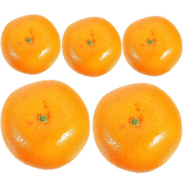 Artificial Oranges Foam Fake Oranges for Decor 5Pcs Lifelike Fruit Decorations