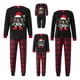 thumbnail image 3 of Conjunto de pijama familiar navideño 2024, pijama con parte superior estampada bonita y pantalones a cuadros, ropa de dormir festiva a juego para toda la familia, 3 of 5