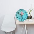 thumbnail image 3 of Reloj de pared con flores rústicas en Mason - Reloj de pared silencioso de 10 pulgadas que no hace tictac - Estilo rústico retro campestre decorativo para sala de estar, cocina, hogar, baño y, 3 of 7