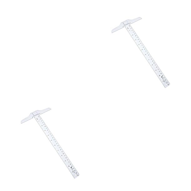 Seitruly T-shaped Transparent Ruler Scale Students Teacher Layout ...