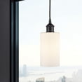 thumbnail image 2 of 616-1P-BK-G801 Innovations Lighting Clymer - 1 Light Cord Hung Mini Pendant In Modern Style-9.63 Inches Tall and 3.88 Inches Wide-Matte Black, 2 of 2