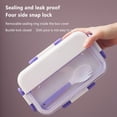 thumbnail image 4 of VogueV #01 Clearance Waterproof Lunch Box with Compartment Plastic Lunch Box Microwave Sealed Kids School Lunch Plate Kitchen Food Storage Container Fresh-Keeping Bags Green, 4 of 7