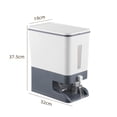 thumbnail image 3 of Rice Dispenser Multifunctional Storage Container Food Container Rice Storage Bin for Nuts Gray, 3 of 7