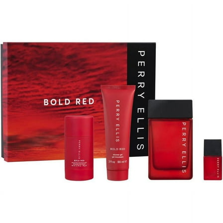 Perry Ellis Men's Bold Red Gift Set Fragrances 844061013230
