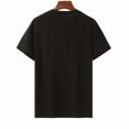 thumbnail image 4 of 【New Arrival】Rainbow Bunny Skull Crossbones T-Shirt, Black Neon Paint Splatter Graphic Tee, Edgy Streetwear Casual, 4 of 7