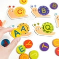 thumbnail image 6 of Alphabet Matching Puzzle Wooden Letter Recognition Toy 26 English Letters Early Learning Educational Game(Multicolor), 6 of 7