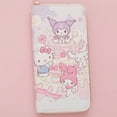 thumbnail image 3 of Sanrio-monedero de Hello Kitty con textura de cremallera larga, bolsa de tarjeta de estudiante, monedero de gran capacidad, bolsa de almacenamiento de tarjetas bancarias Kawaii KT, 3 of 5