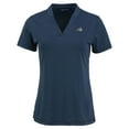 thumbnail image 2 of Women's Cutter & Buck  Heather Navy Montana State Bobcats Forge Blade Collar V-Neck Top, 2 of 3