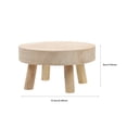thumbnail image 2 of MERRYHAPY 1Pcs Wood Color Flowerpot Display Base Small Decorative Stool 6.5x6.5x3.5in, 2 of 8