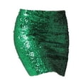 thumbnail image 2 of Faldas de mujer cortas con lentejuelas y lentejuelas para niña, falda elástica para cena, fiesta de graduación, cóctel, festival , VERDE, 2 of 7
