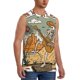 thumbnail image 2 of Fotbe Skeleton Cowboy And Guitar Men's Camiseta sin Mangas Estampada para Hombres, Playera Casual para Gimnasio, Entrenamiento, Playa-Large, 2 of 7