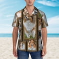thumbnail image 5 of Sheltie Shetland Sheepdog Men'S 3d Print Casual Button Down Shirts, Novelty Hawaiian Short Sleeves L, 5 of 7