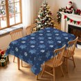 thumbnail image 2 of Duangreer Christmas White Snowflake Rectangle Tablecloth, Table Cover with Waterproof Wrinkle Resistant for Party Decorations, 60 x 120 Inch, 2 of 6