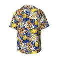 thumbnail image 2 of Disketp Men's Hawaiian Sicilian Style Print Shirts Button Down Holiday Beach Shirts-3X-Large, 2 of 7