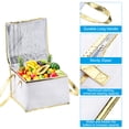 thumbnail image 4 of Uxcell Insulated Grocery Bag Food Delivery Tote Food Container 31cmx31cmx22cm White, 4 of 6