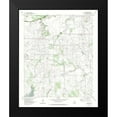 thumbnail image 2 of USGS 12x14 Black Modern Framed Museum Art Print Titled - Clara Texas Quad - USGS 1972, 2 of 5