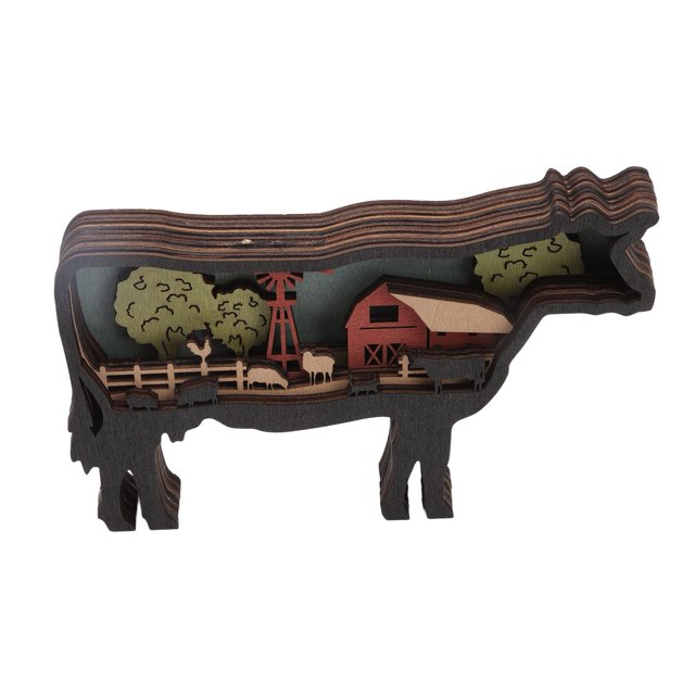 Adorno de talla de madera, adorno de animales de madera, recortes de talla múltiple, artesanías de animales, adorno de animales de madera, mejore su experiencia Jadeshay A