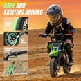thumbnail image 3 of Aoemoe 49cc Kids Dirt Bike, Gasoline Powered 2-Stroke Mini Motorcycle, 1-Seater, Green, 3 of 7