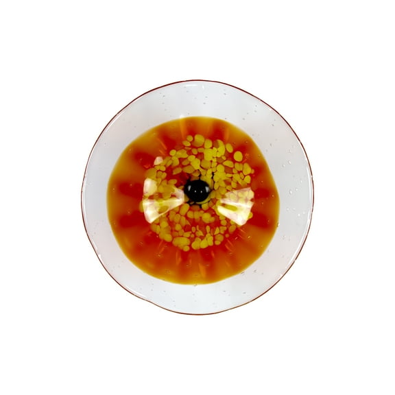 Dale Tiffany Milagra Flower Hand Blown Art Glass Wall Décor with Wall Mounting Bracket, 12-Inch Diameter