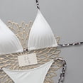 thumbnail image 2 of Dresfit Simple Two Piece Swimsuit for Women - Breathable Fabric Beach Set White M, 2 of 5