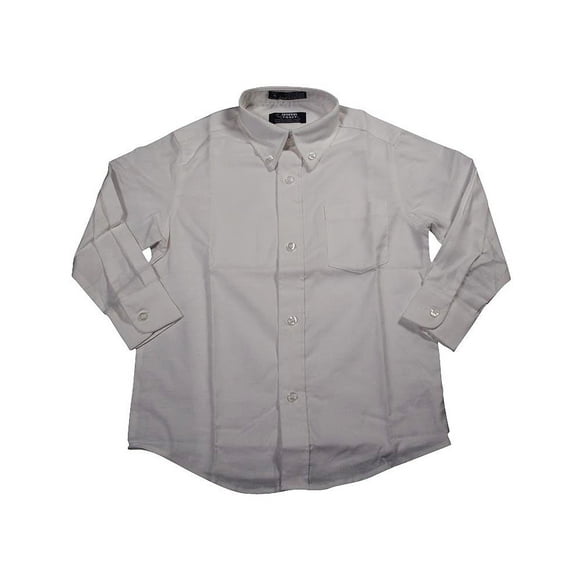 French Toast Chemise Oxford à Manches Longues Big Boys, Blanc, 16