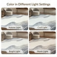 thumbnail image 7 of ODIKA 4'x6' Washable Area Rug Under Abstract Plush Swirl Gentle Ombre Gradient Transitions for Dorm Room, Small Living Stain Resistant Low Profile, Easy Care, 7 of 7