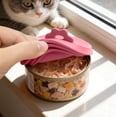 thumbnail image 3 of AYktou 3-in-1 Pet Food Can Cover Silicone Can Lids for Dog and Cat, Airtight & Moistureproof Pet Food Can Lids, BPA-Free Pet Canned Food Protecting Cap for Multiple Standard Size Dog Cat Can Tops, 3 of 7