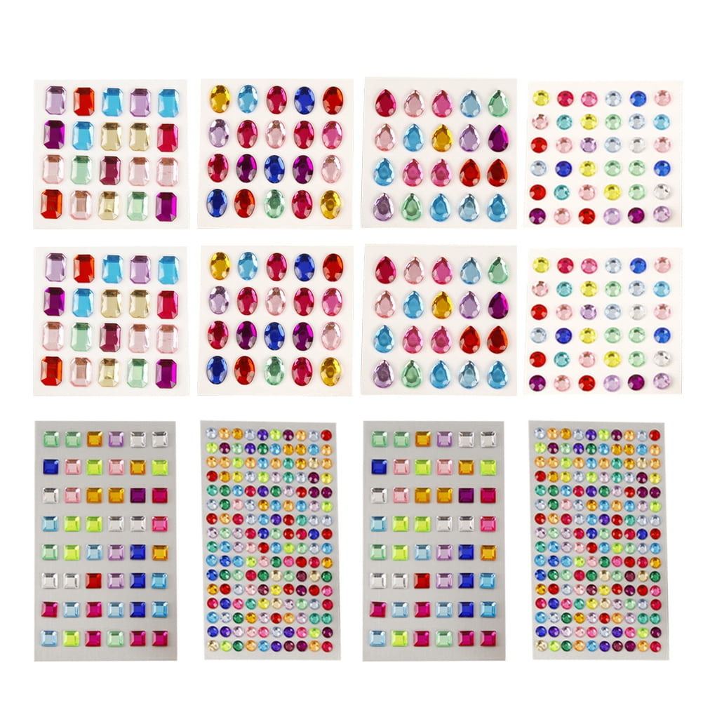 Sticker Rhinestone Kids Crystal Gems Jewels Self Adhesive Stickers